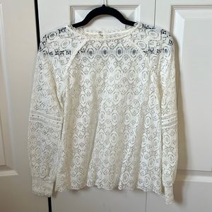 Hinge cream lace blouse. Never worn
